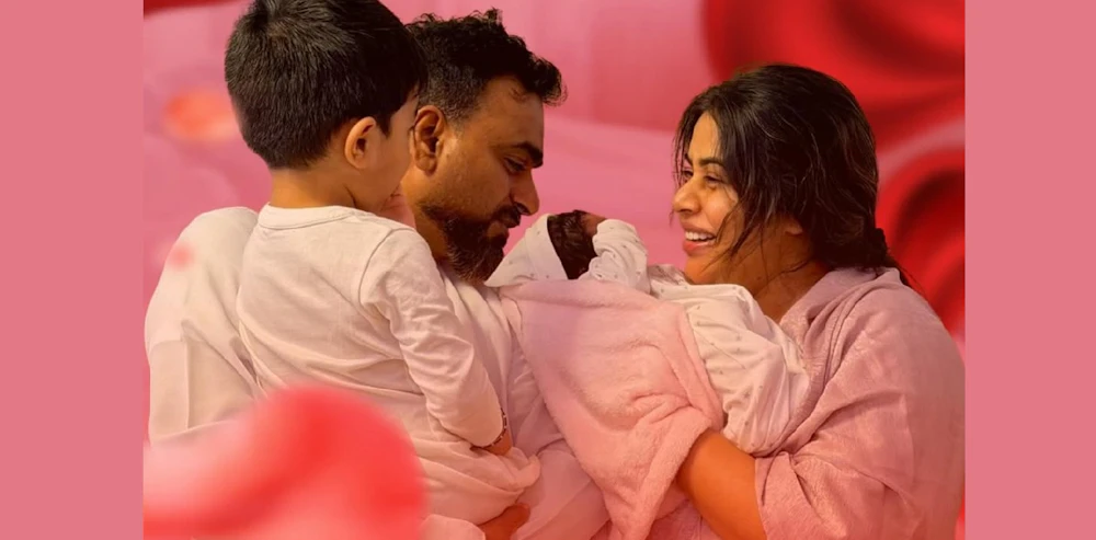 Poorna blessed with a baby girl