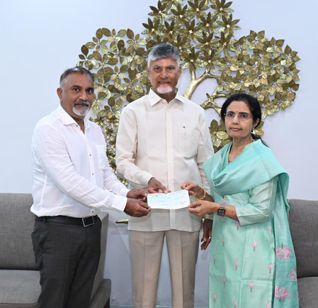Bhuvaneswari Marks N. CBN’s B'day with Charity