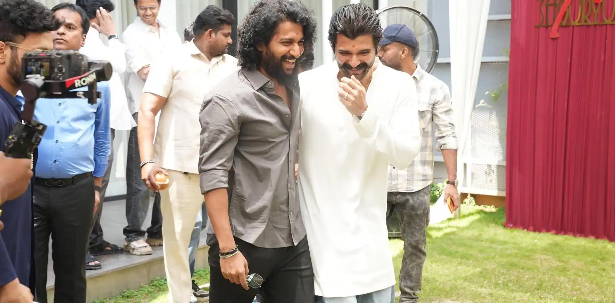 Nani attends the pooja ceremony for VDK’s next