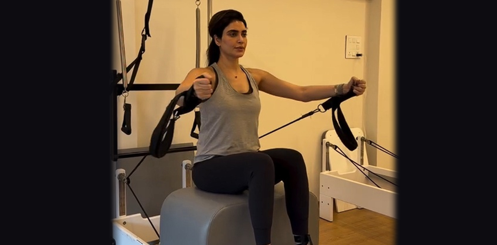 Karishma Tanna Flaunts Baby Bump at Gym