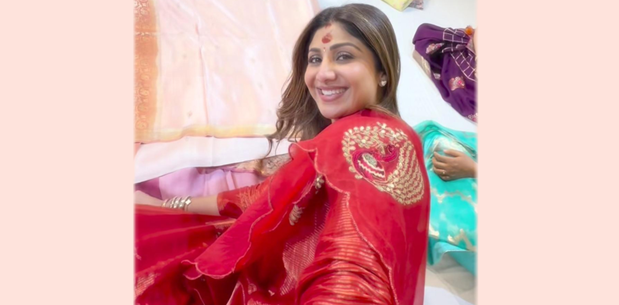 Shilpa Shetty goes ‘saree bingeing’ 