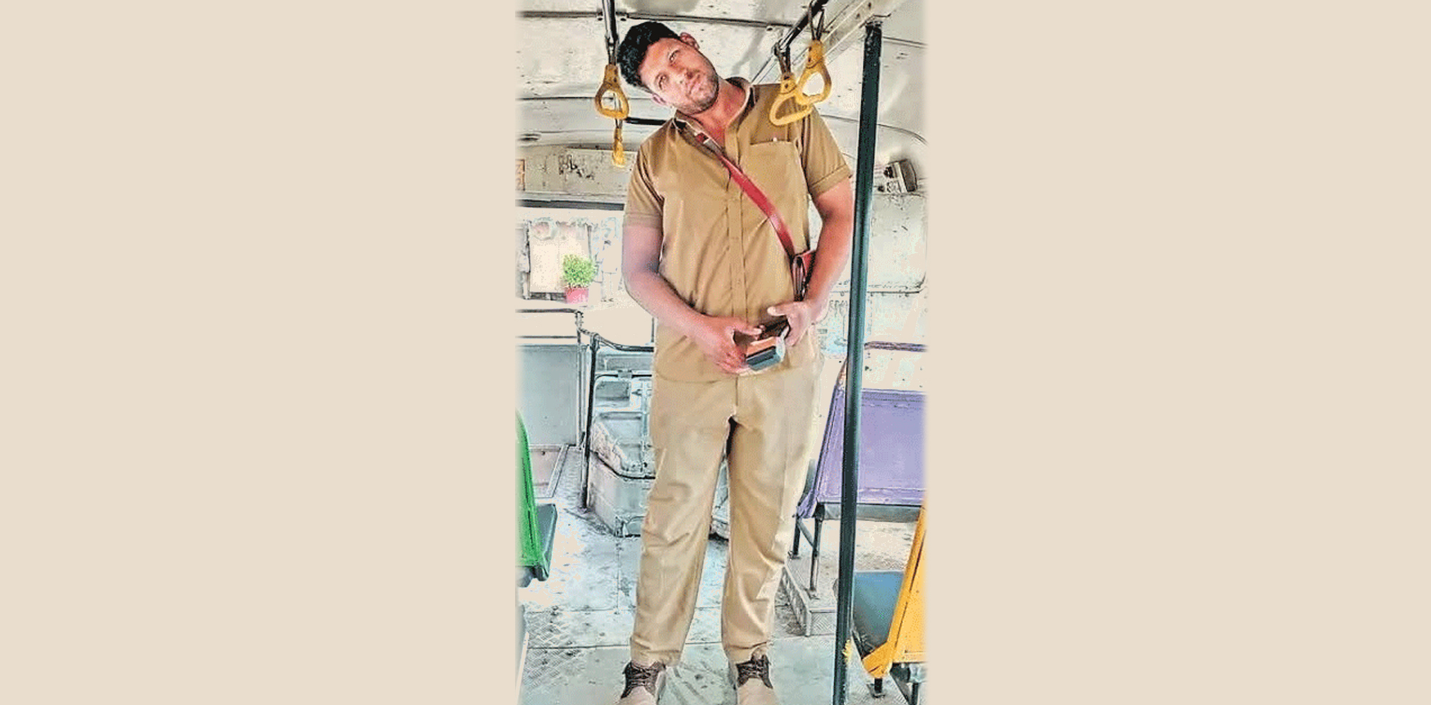 Bus conductor with unusual height gets alternate role in TGSRTC