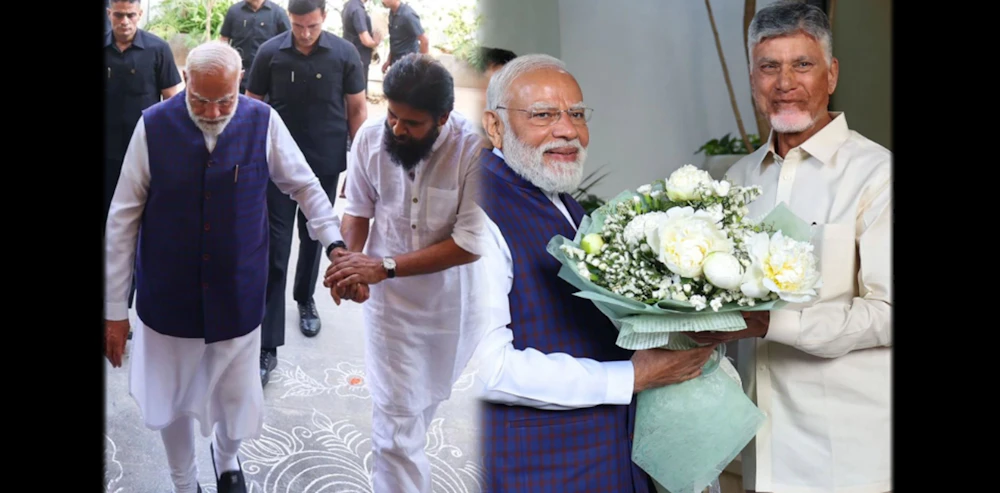 PM Modi visits residence of CBN, PK in Hyd