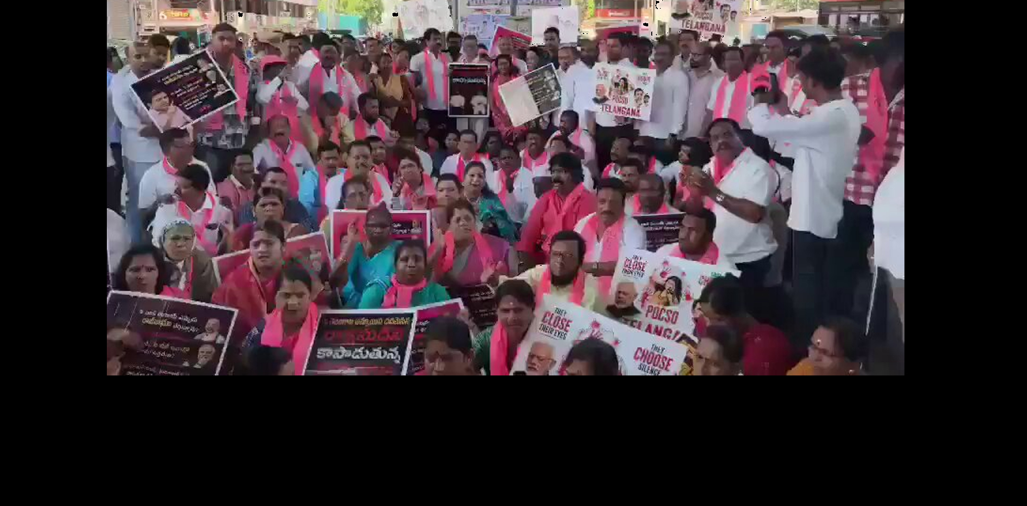 BRS Mounts Protest Over POCSO Row