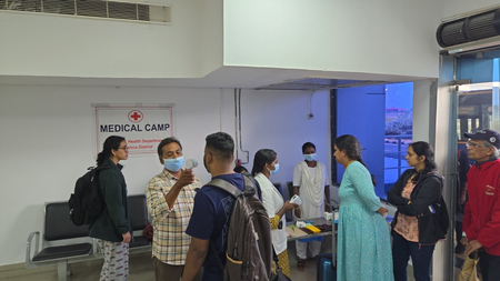 Vijayawada Airport on Ebola Alert