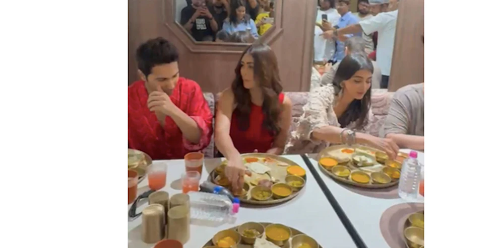 Varun, Mrunal and Pooja Relish Gujarat’s Thali