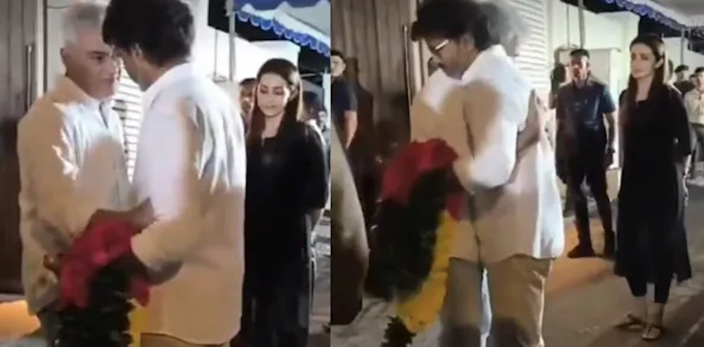 Vijay, Trisha Arrive Together at Ajith’s Home