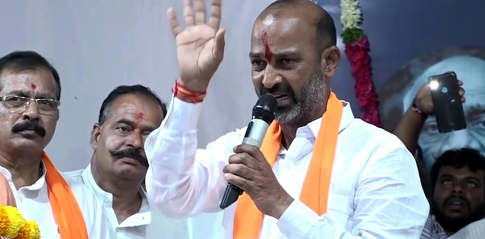 Temple row: Bandi Sanjay vs Congress