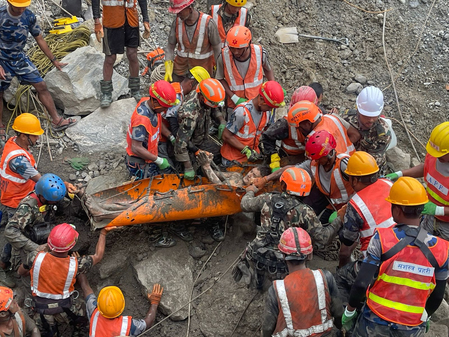 Wife’s Joy as Husband Rescued Alive in Nepal