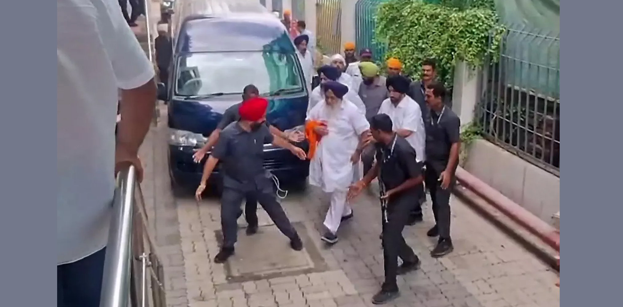 Sukhbir Singh Badal injured in attack