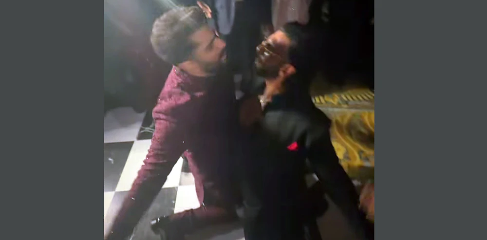 Ranveer, Arjun Kapoor do a chest bump