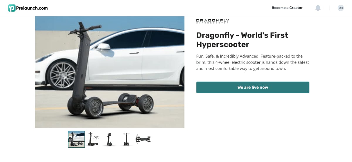 dragonfly hyperscooter messaging