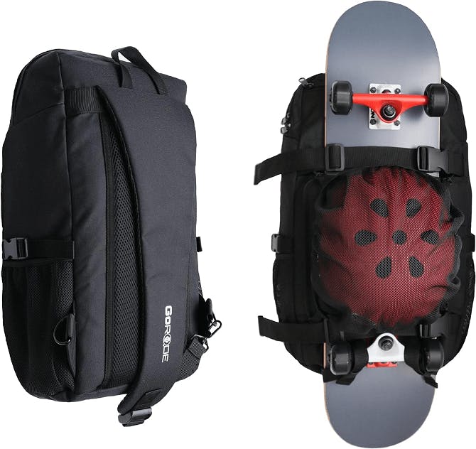 goride sling single strap electric longboard backpack