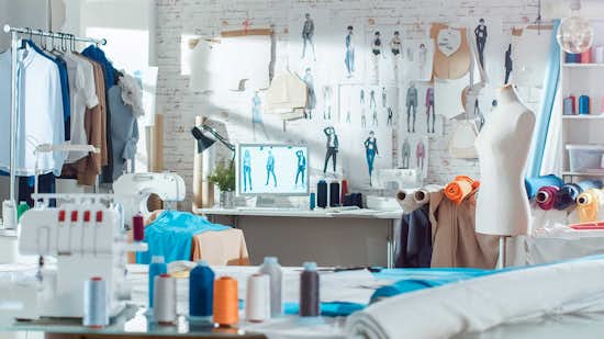 Fashion design workroom Fashion design workroom