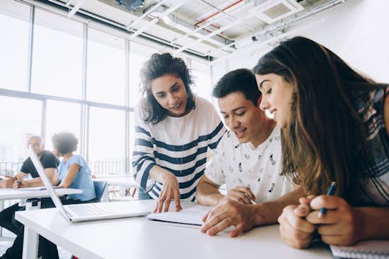 High School Students collaborating
