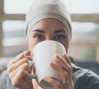 young woman with cancer