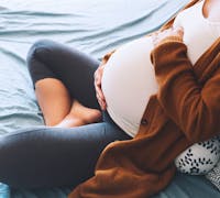 pregnant lady resting