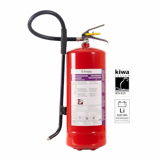 Presto paves the way for a new safety standard for lithium-ion battery fires with highly efficient LB9 fire extinguisher