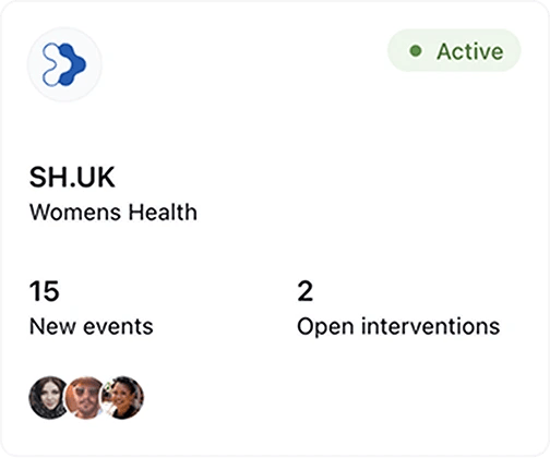 Diagnode Dashboard Card