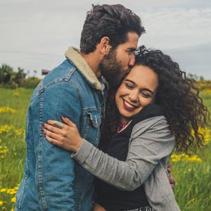People in a nearby field