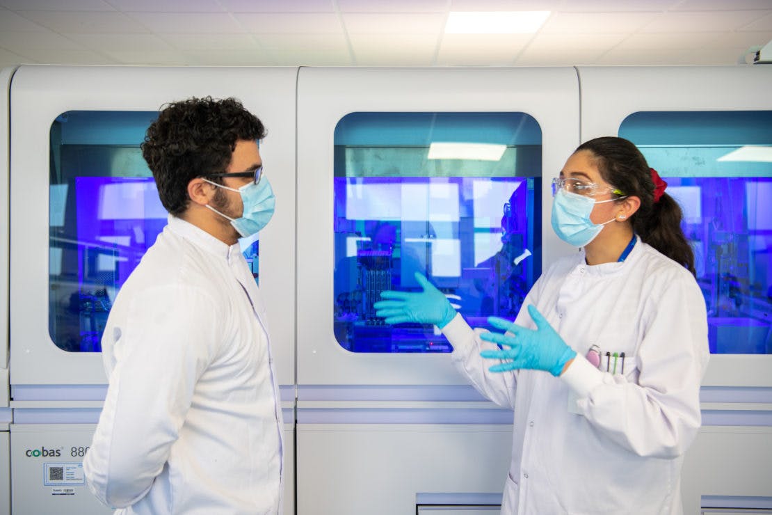 Lab technician discussion