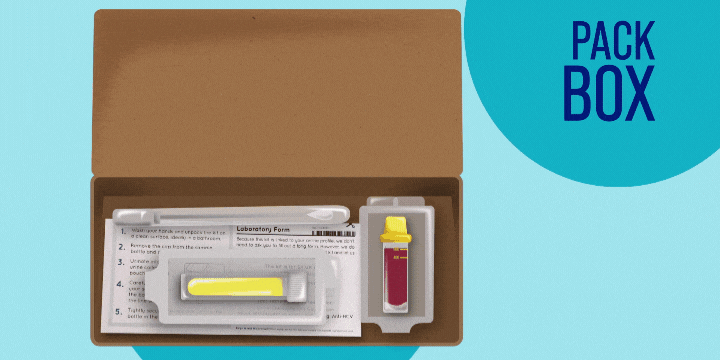 Image showing kit being returned using a postbox