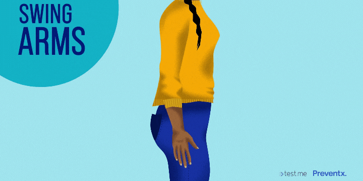 Image showing how to improve circulation before taking blood sample