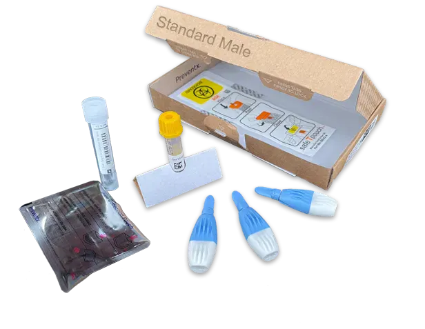 urine and blood STI collection kit
