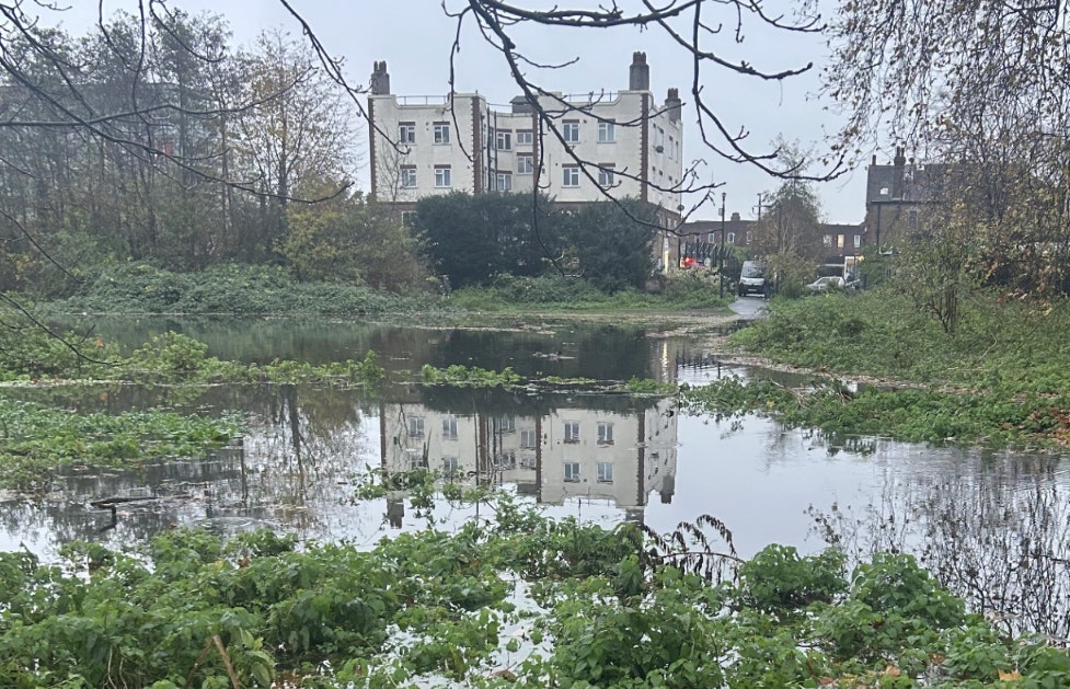 Flooding in Wandle Park