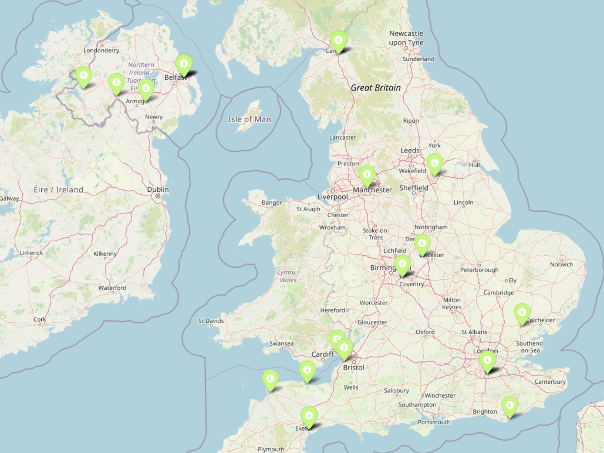 sensor alert locations
