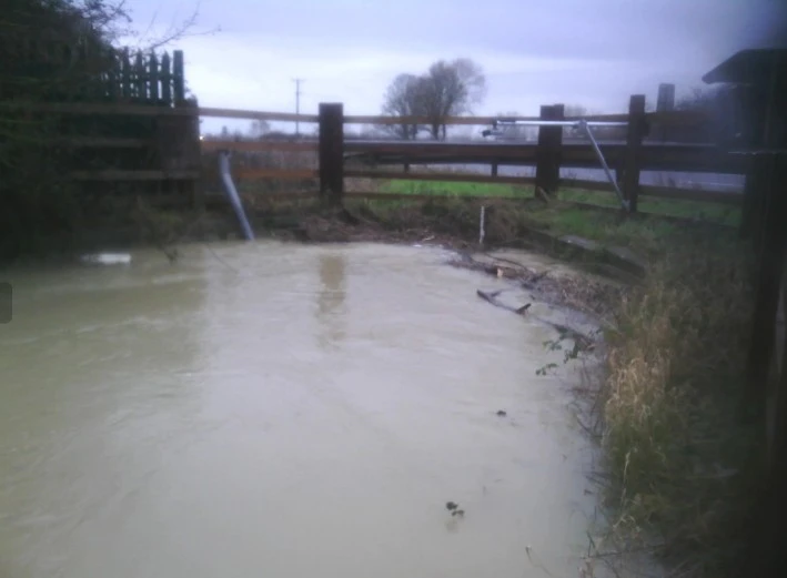 live feed of flooded culvert