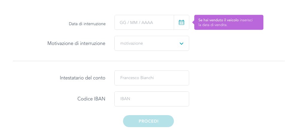 Interruzione di polizza