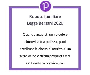 Legge Bersani 2020 - Rc Auto familiare