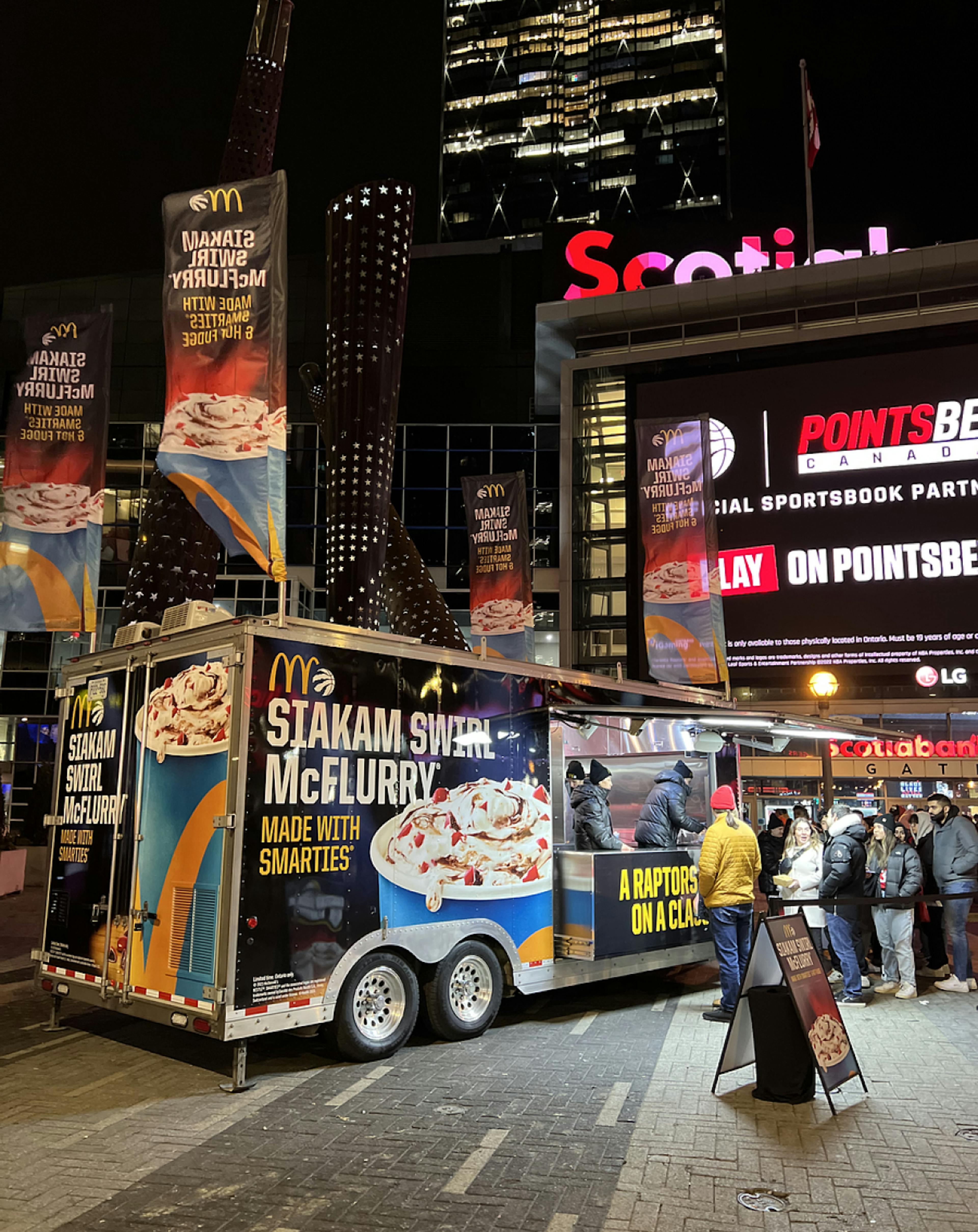 McFlurry sampling activation at Scotiabank Arena