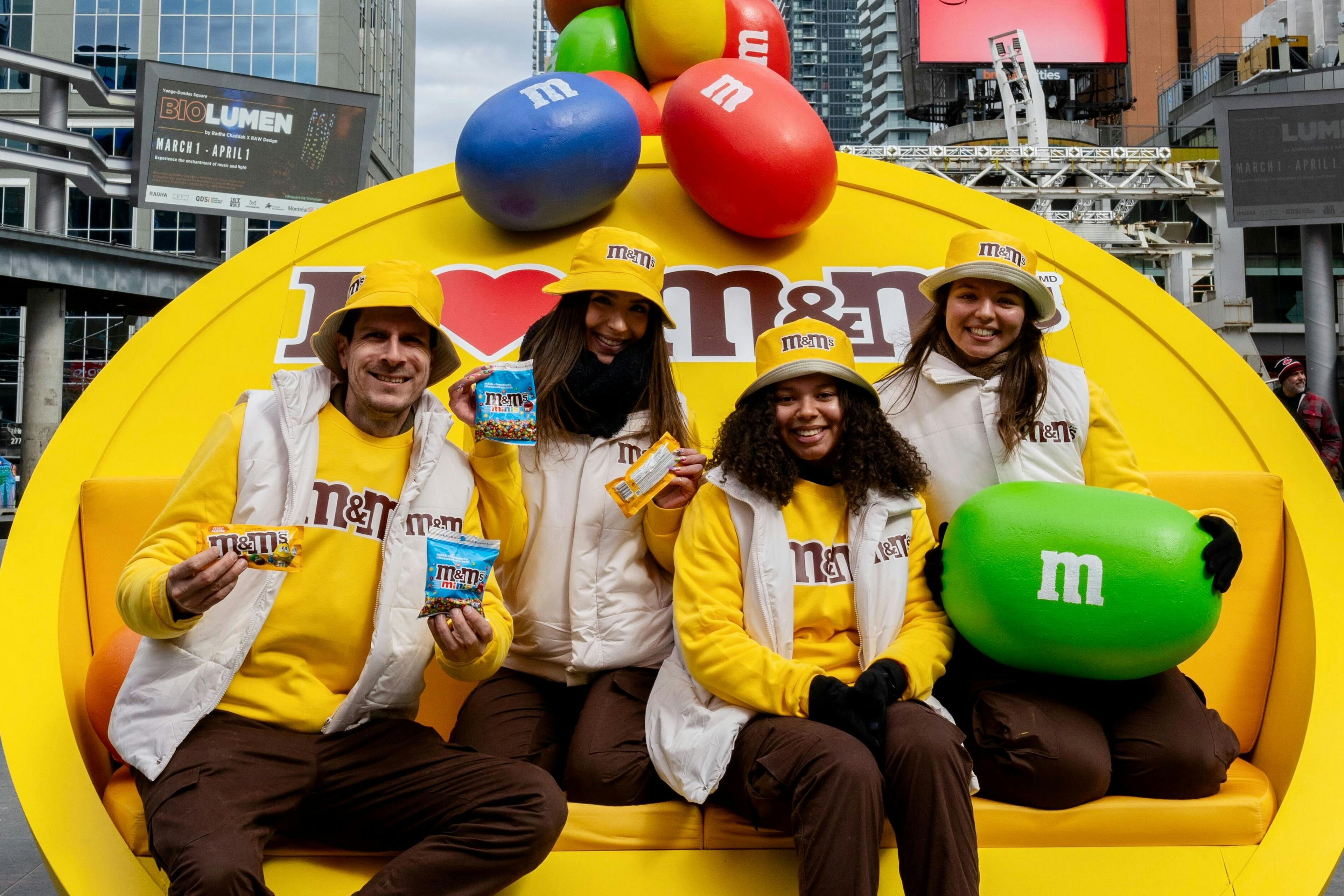 Falling M&M's