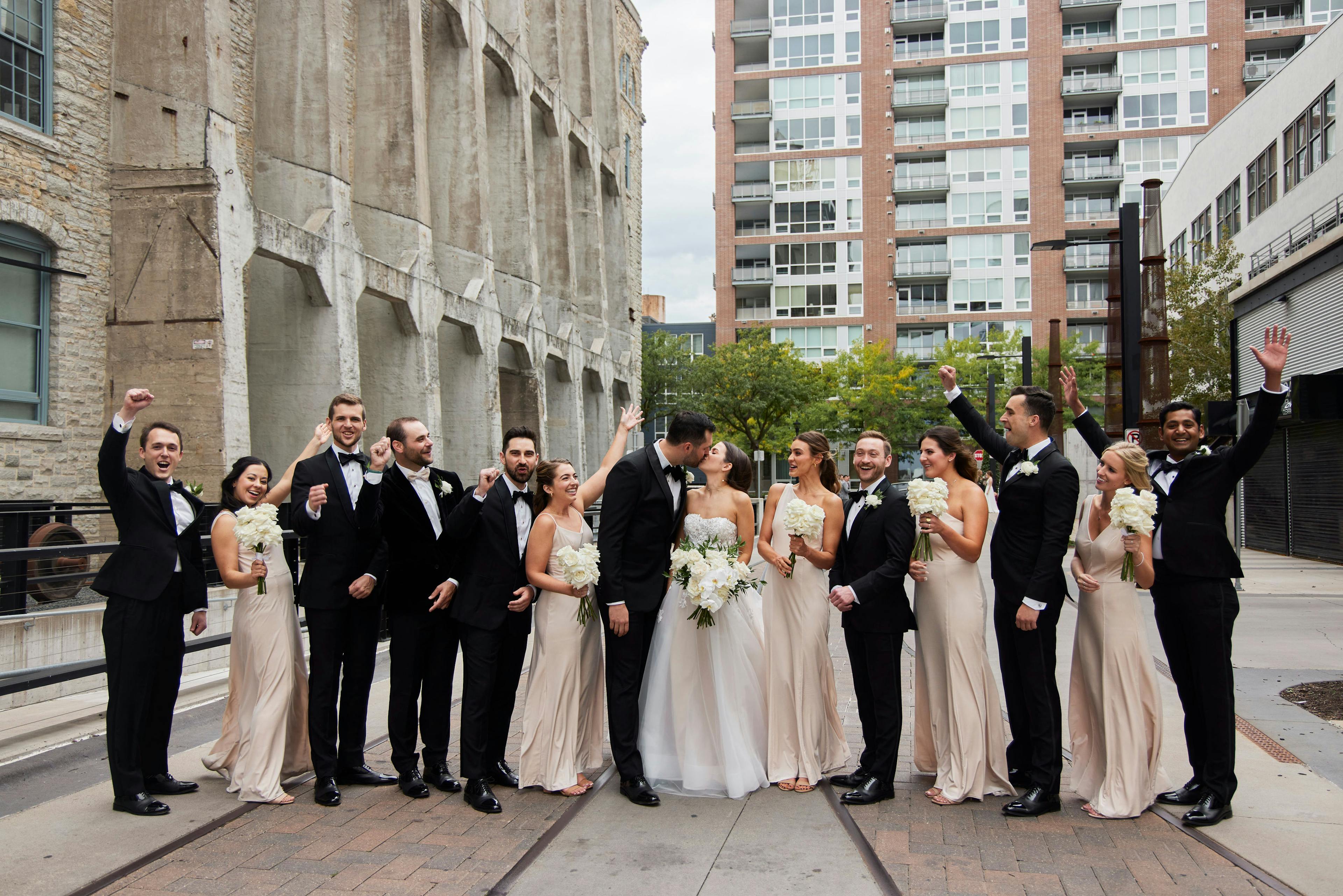 A bridal party in Minneapolis