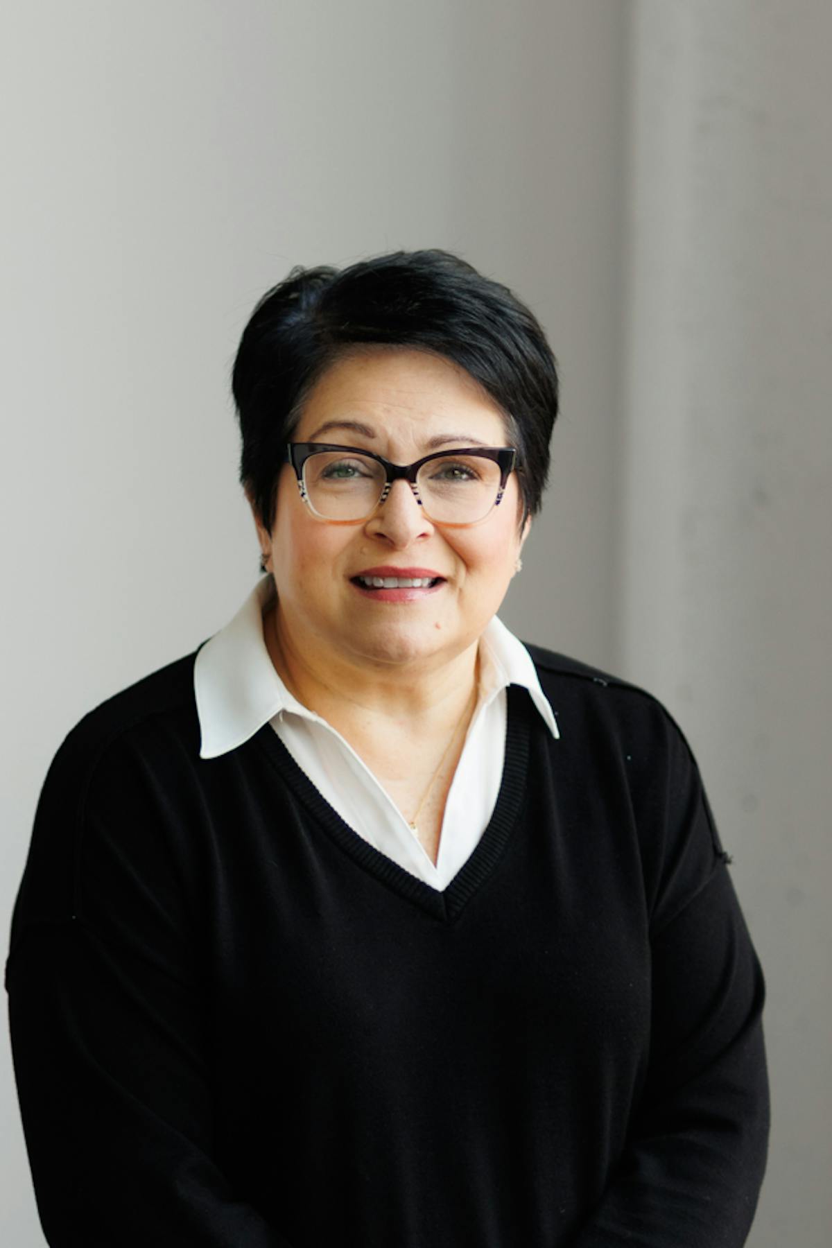 Makeup artist smiling at Abide studio