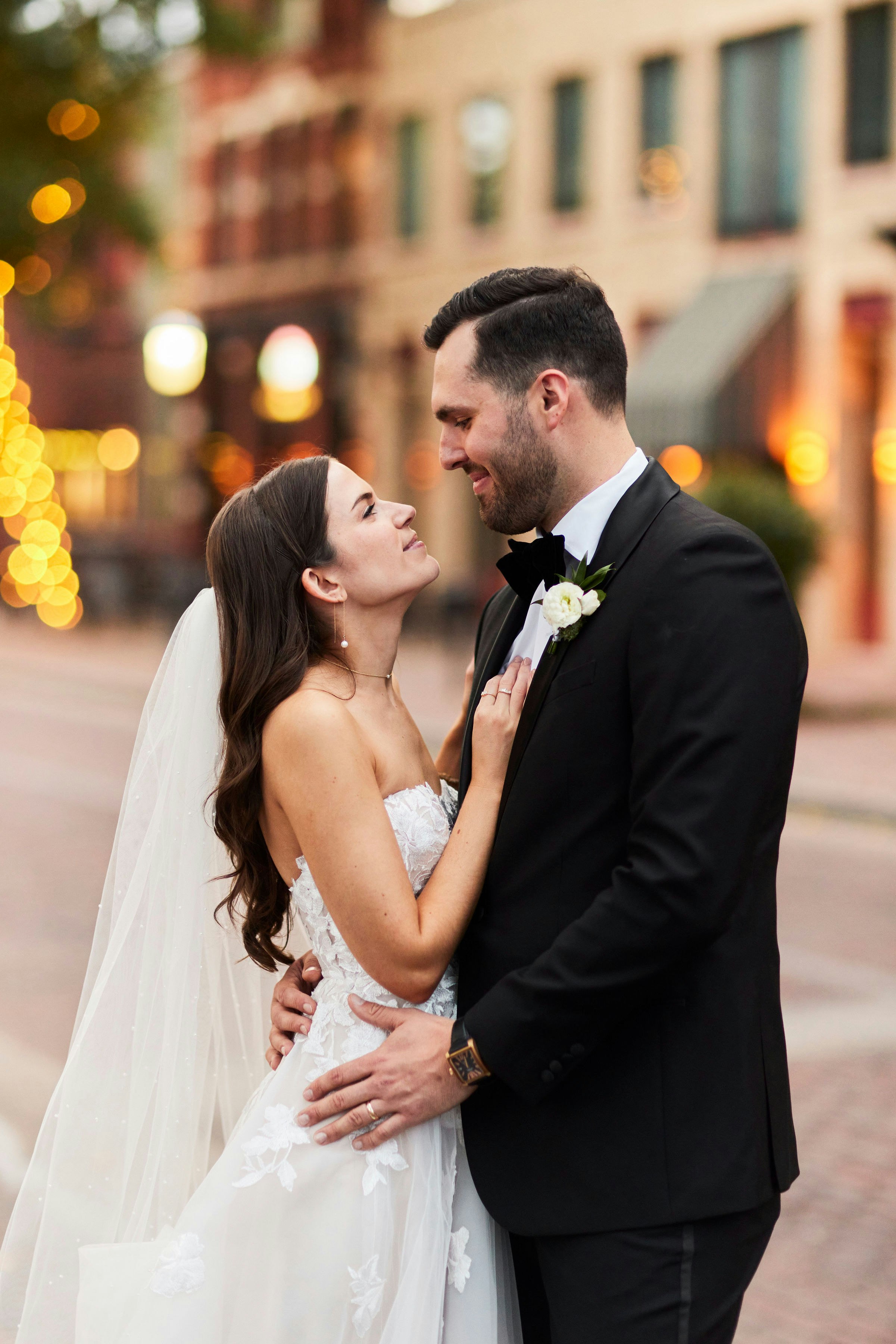 Bride and groom at Machine Shop