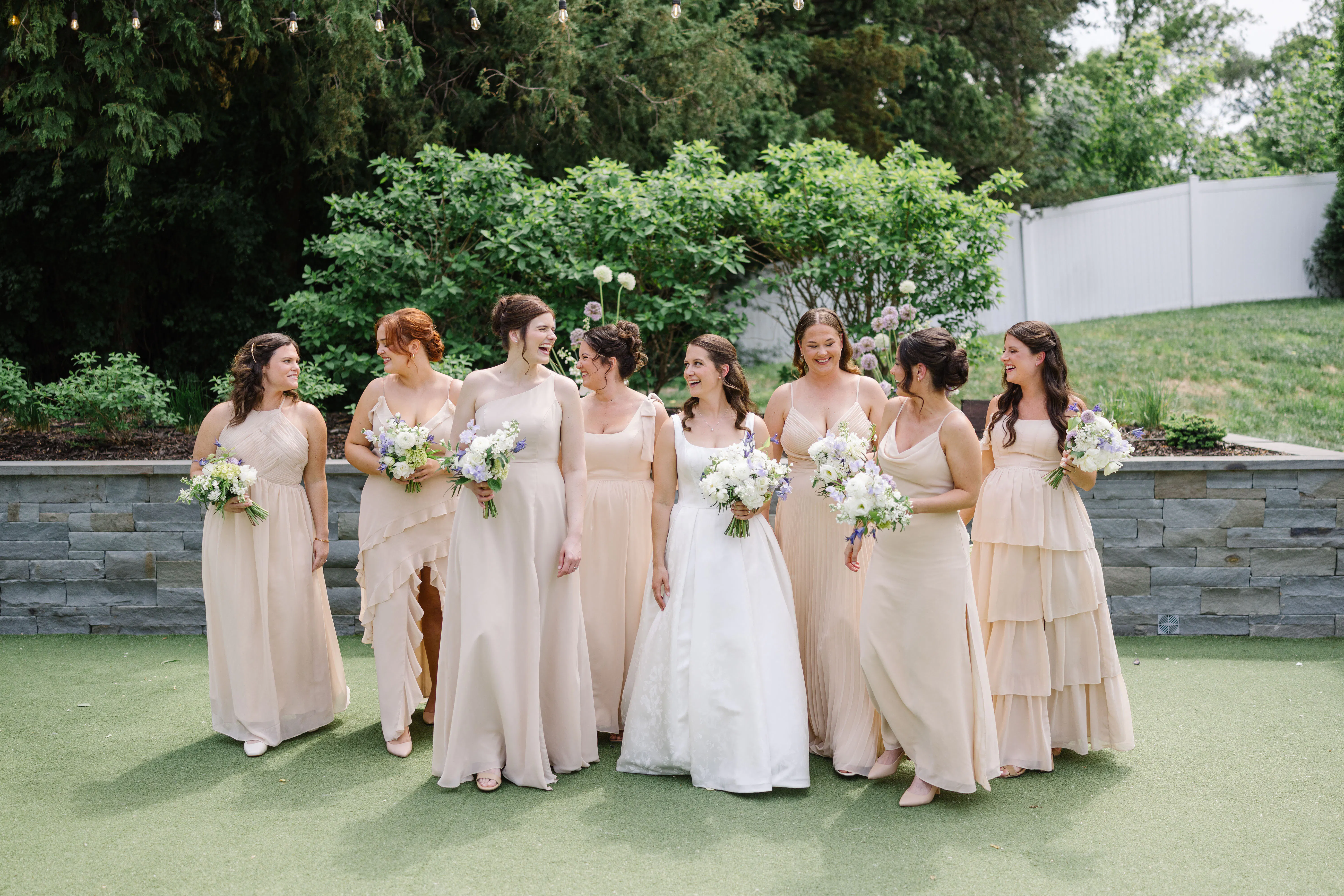 bridal party at Hutton House