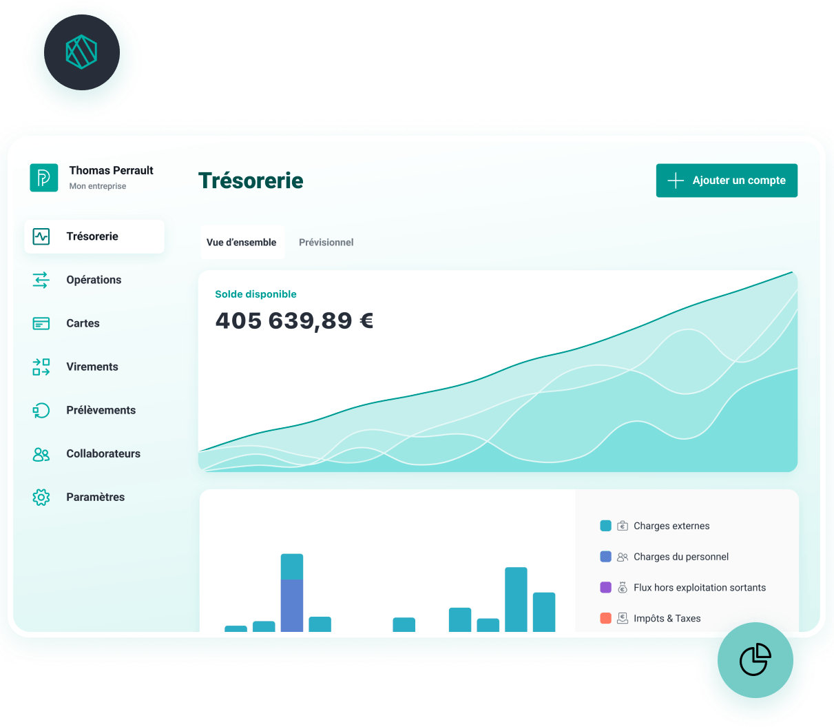 gestion tresorerie dashboard