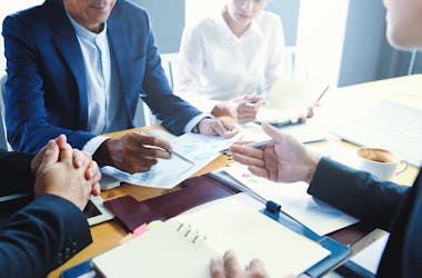 réunion entre collaborateurs