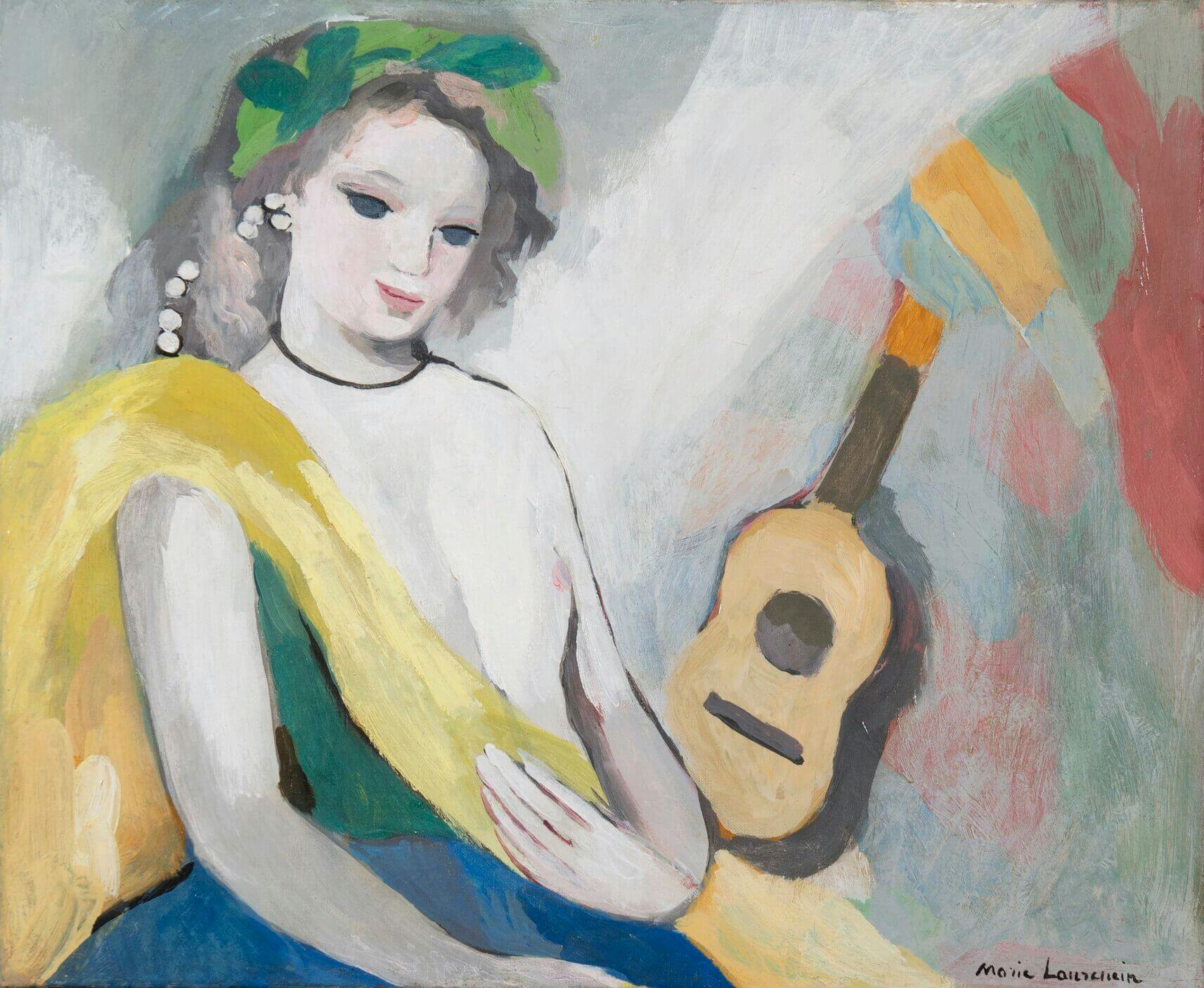 Marie Laurencin, jeune femme à la guitare © ADAGP, Paris 2024