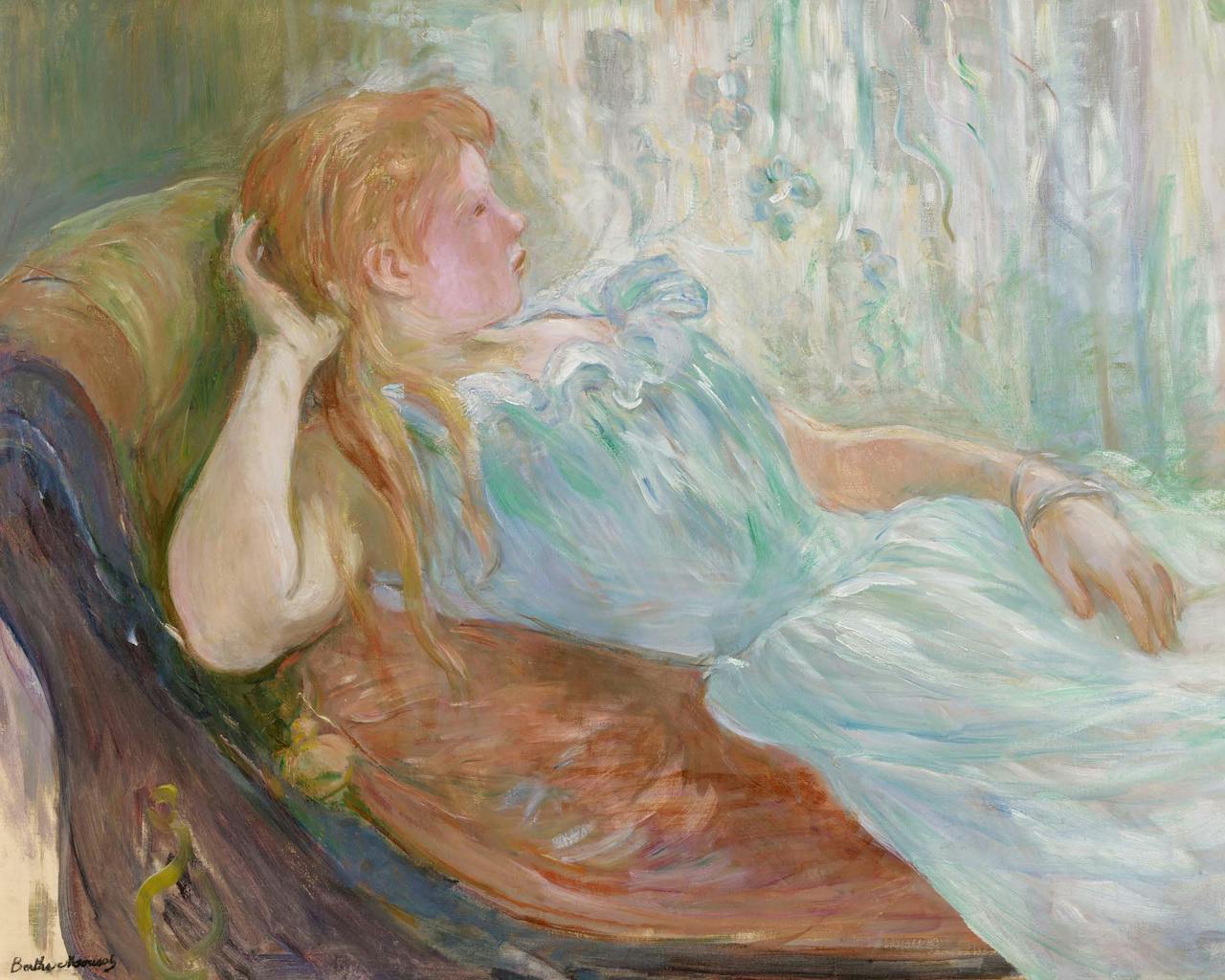 CL1251 Berthe Morisot, Jeune fille étendue, 1893