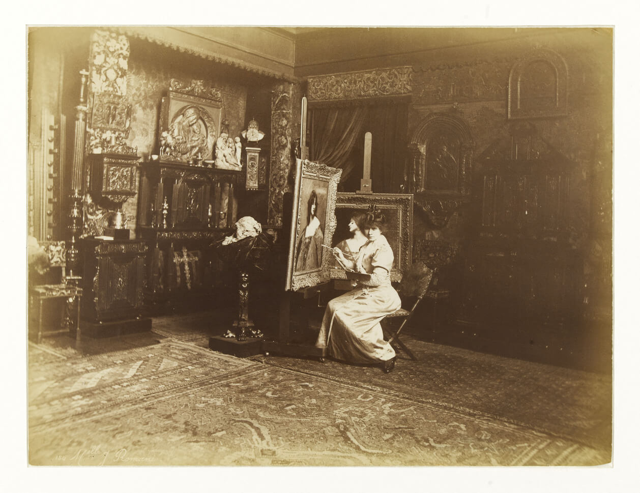 Juana Romani dans son atelier à Paris © CC0 Paris Musées / Petit Palais, musée des Beaux-Arts de la Ville de Paris (Photo Edmond Bénard)