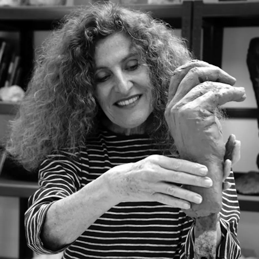 Nicole Farhi in her studio © Nicole Farhi