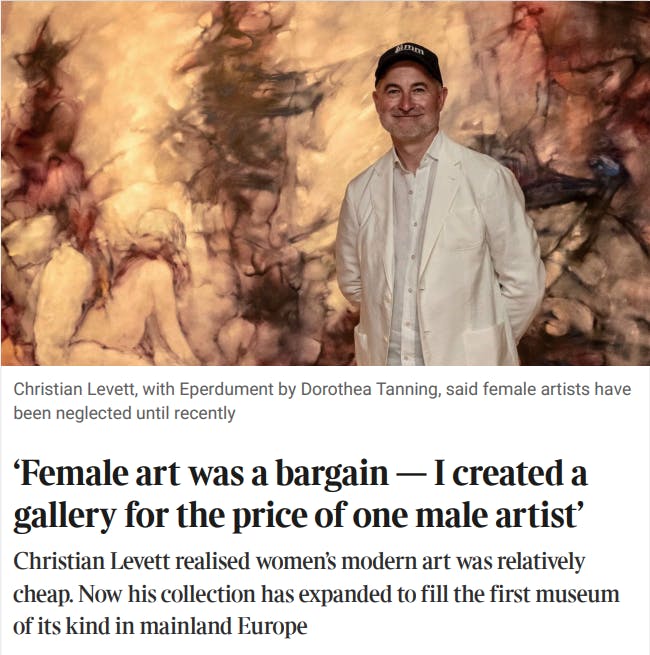 Female art was a bargain — I created a gallery for the price of one male artist