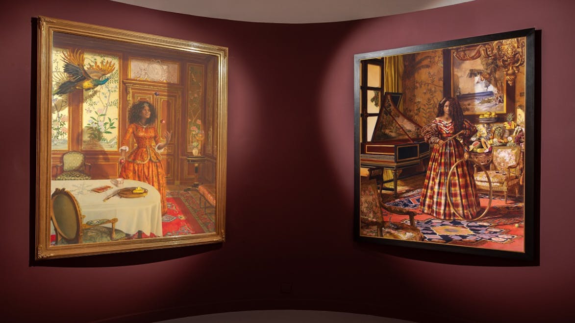 Vue de la galerie 1 de l'exposition Reminiscence au FAMM. Photo Jérôme Kelagopian