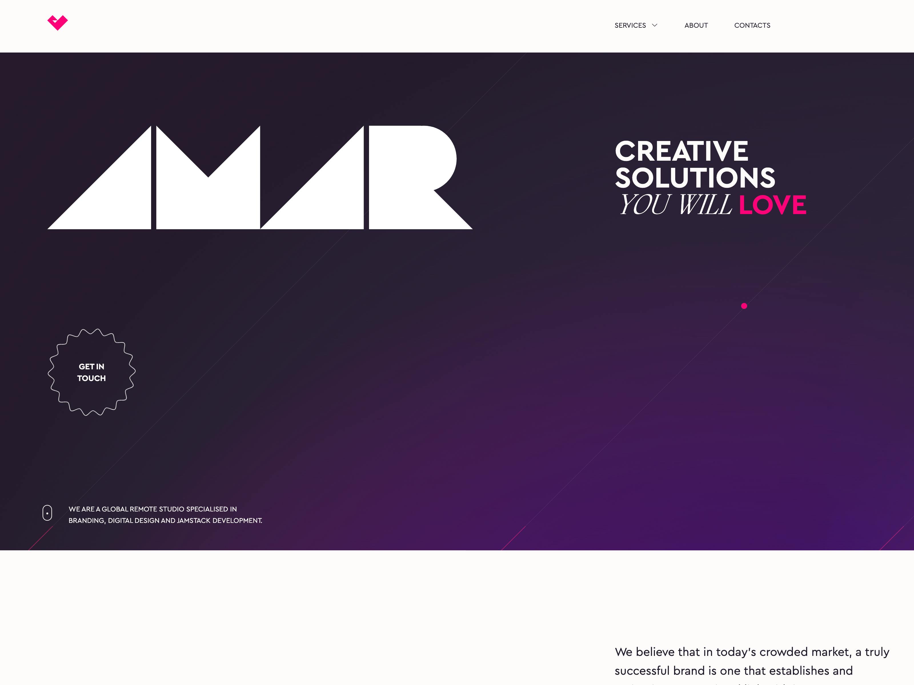 Amar Design website screenshot