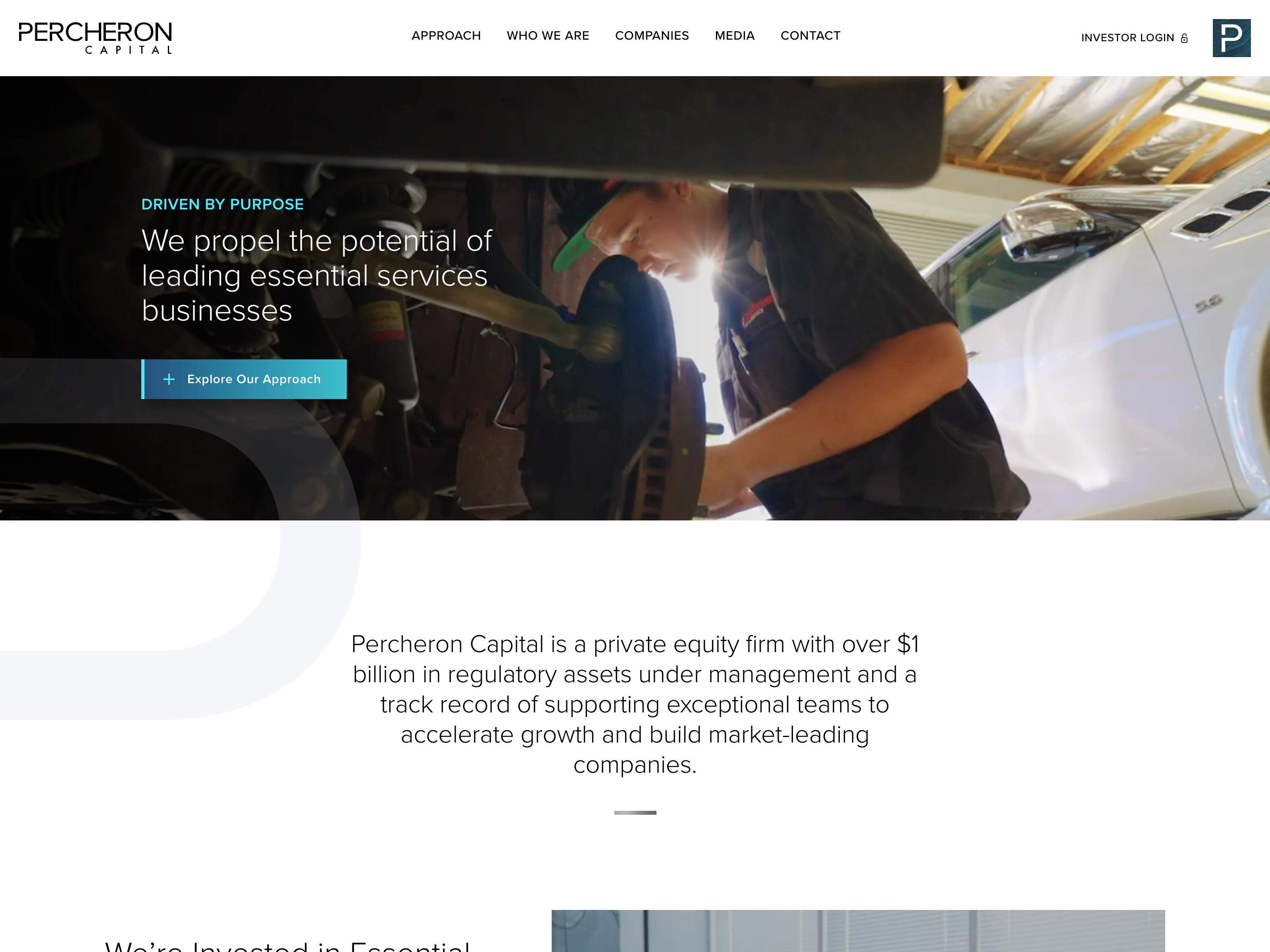 Percheron Capital website screenshot