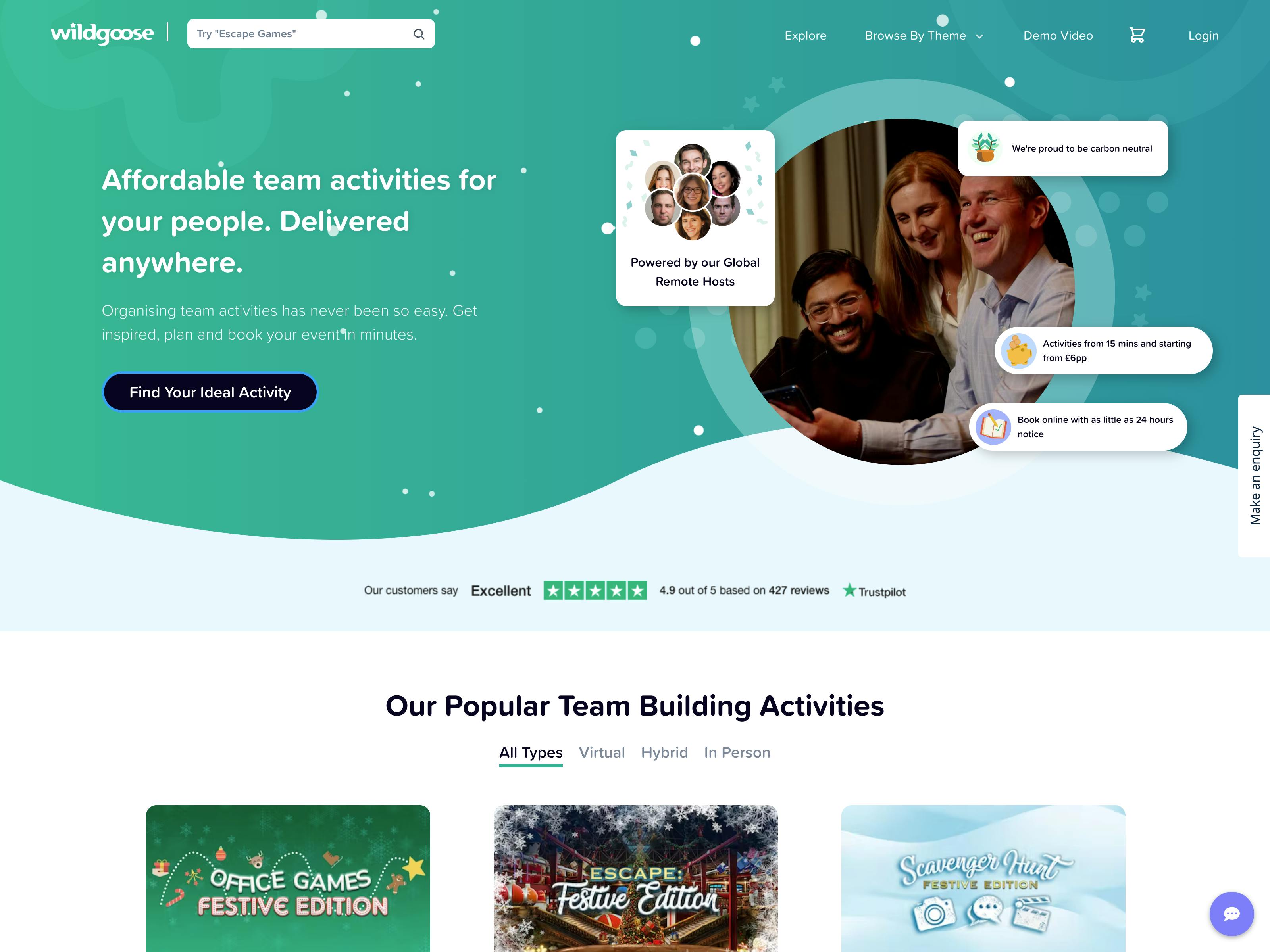 Wildgoose website screenshot